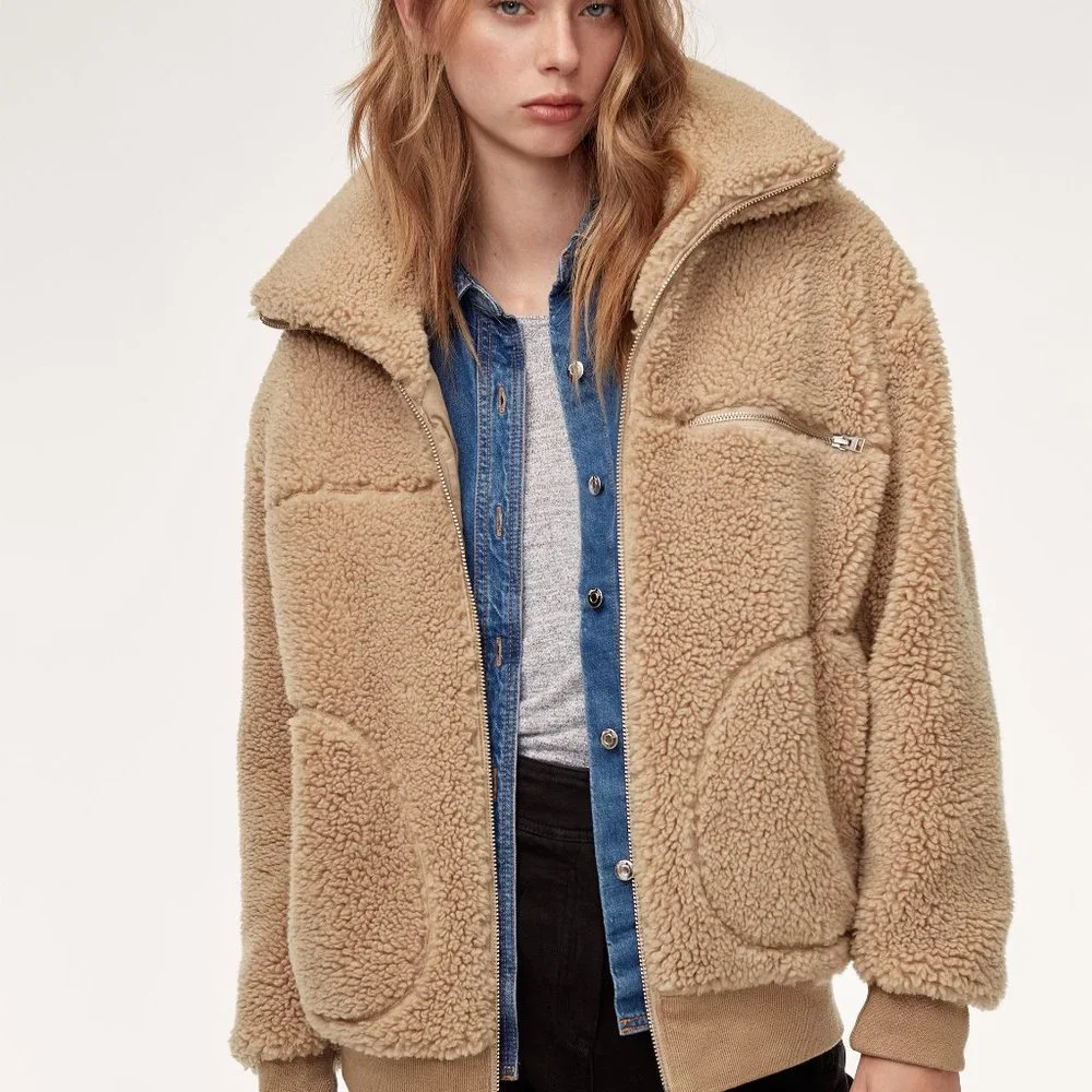 Wilfred Free Teddy Coat - XS (Aritzia) - Picture 5 of 5